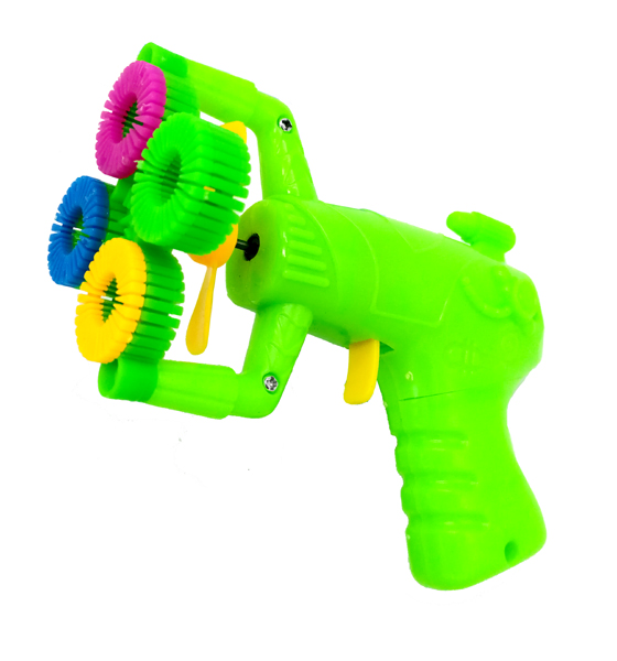 Seifenblasenpistole 4 Löcher mit Ventilator Seifenblasenpistole 4 Löcher mit Ventilator