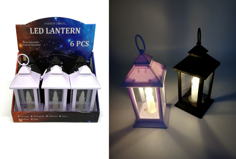 Laterne inkl. LED Kerze in 6er Display Laterne inkl. LED Kerze in 6er Display