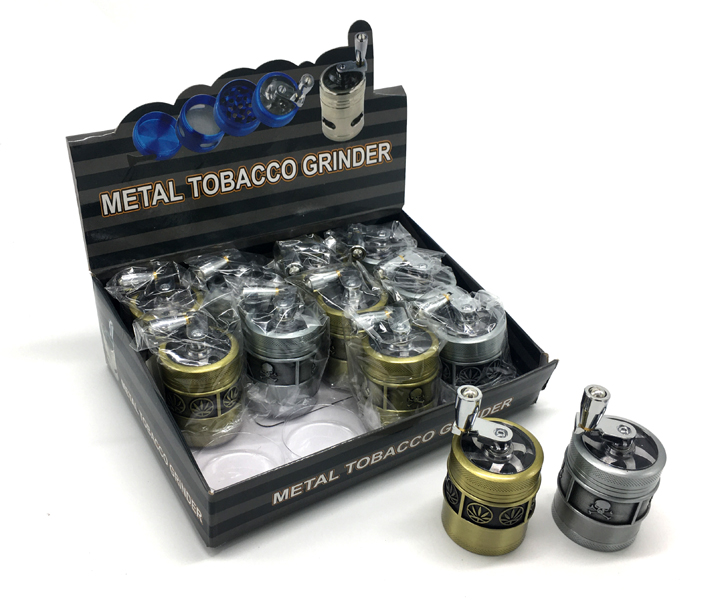 Metall Handkurbel Tabakmühle 5-tlg Ø4cm Metall Handkurbel Tabakmühle 5-tlg Ø4cm