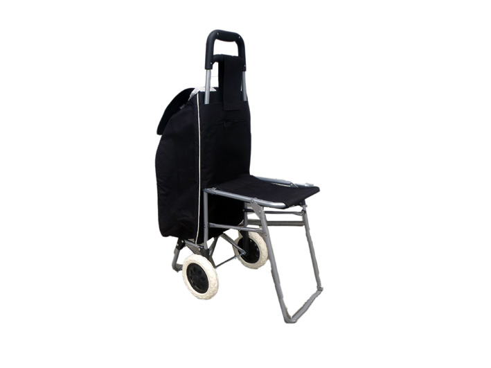 Einkaufstrolly mit Stuhl Einkaufstrolly mit Stuhl